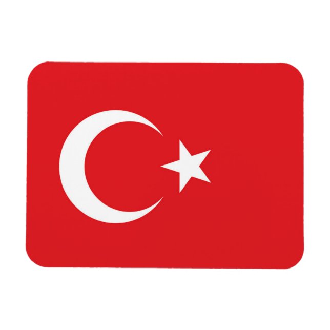 Ímã Bandeira da Turquia (Horizontal)
