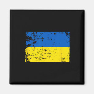 Imã Bandeira da Ucrânia Angustiada Azul Amarelo Patrió