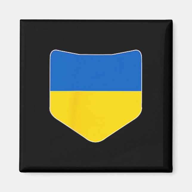 Imã Bandeira da Ucrânia com bolso da bandeira ucranian (Frente)
