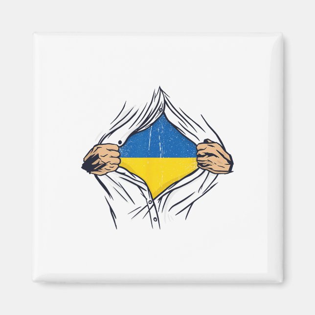 Imã Bandeira da Ucrânia para ucranianos com orgulho no (Frente)