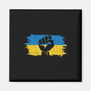 Imã Bandeira da Ucrânia Punho Resistência Ucraniana Pr