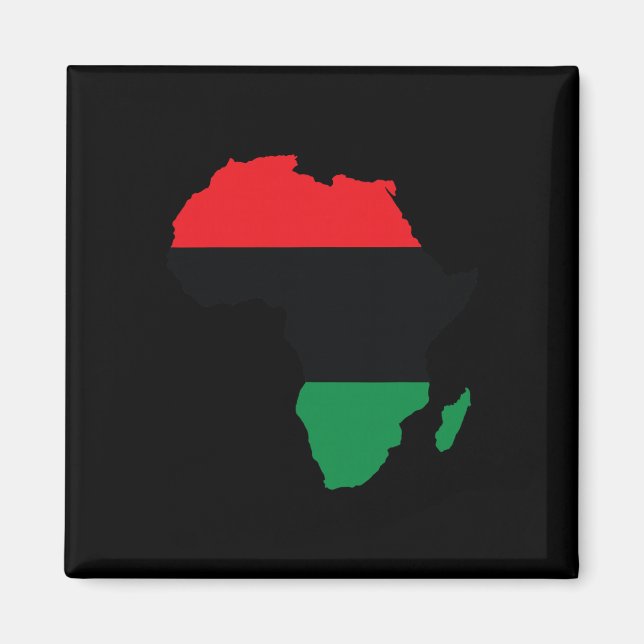 Imã Bandeira da União Pan-Africana Mapa Continente His (Frente)