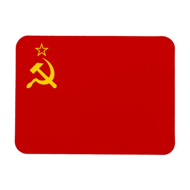 Ímã Bandeira da União Soviética, URSS, CCCP, Comunismo (Horizontal)