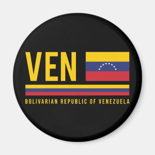 Imã Bandeira da Venezuela e Design de código ISO Alpha