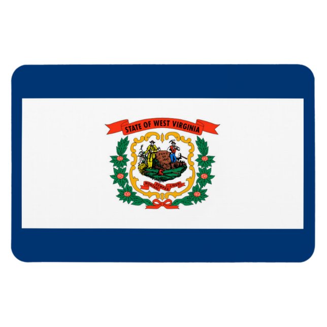 Ímã bandeira da Virgínia Ocidental (Horizontal)
