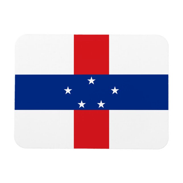 Ímã Bandeira das Antilhas Holandesas (Horizontal)