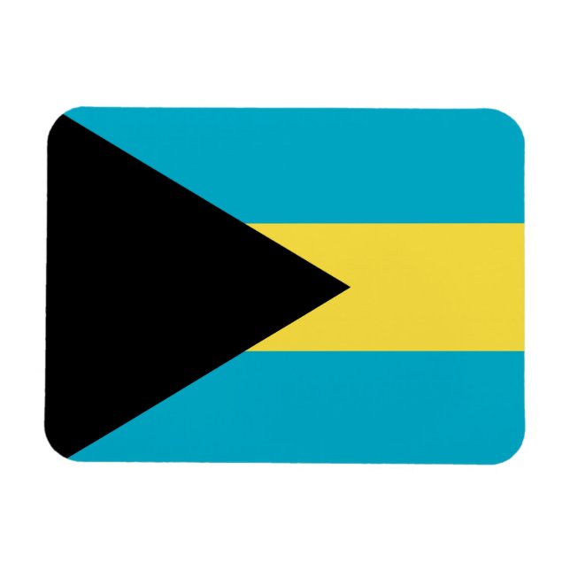 Ímã Bandeira das Bahamas (Horizontal)