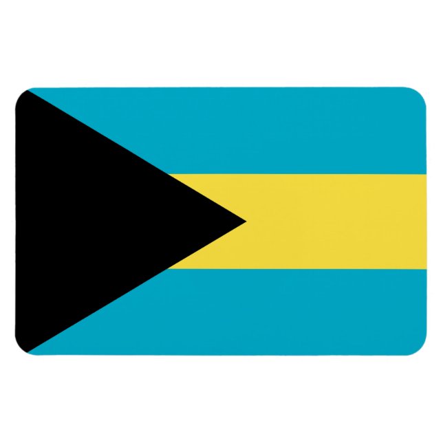 Ímã Bandeira das Bahamas (Horizontal)