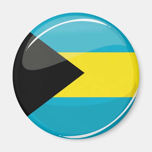 Imã Bandeira das Bahamas, Ronda e Glossy (Frente)
