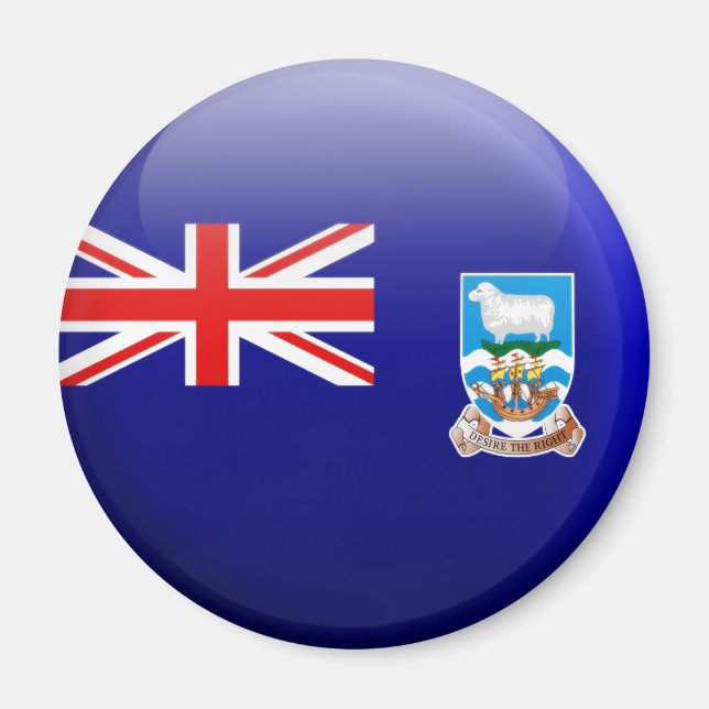 Imã Bandeira das Ilhas Falkland (Frente)