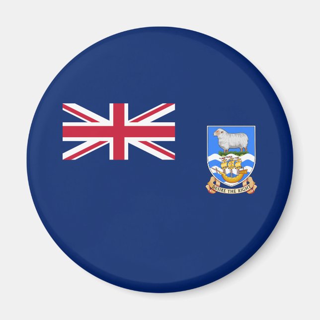 Imã Bandeira das Ilhas Falkland (Frente)