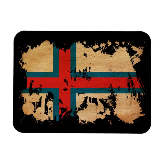 Ímã Bandeira das Ilhas Faroé (Horizontal)