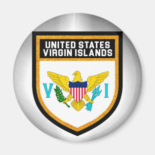 Imã Bandeira das Ilhas Virgens dos Estados Unidos