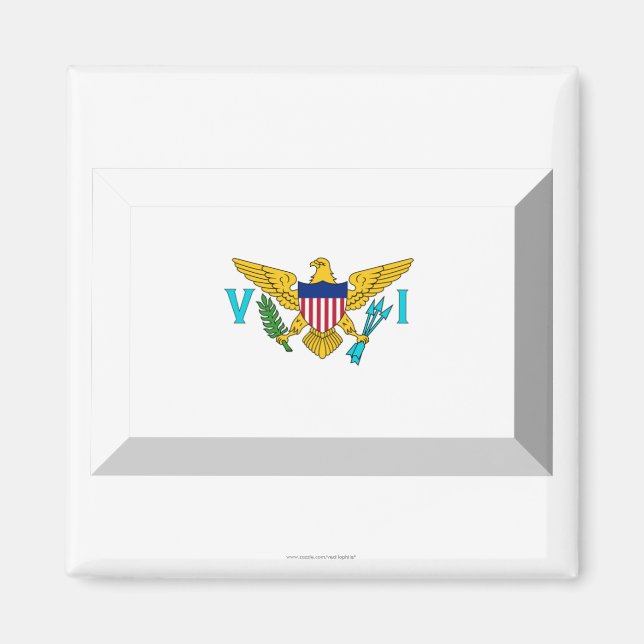 Imã Bandeira das Ilhas Virgens dos EUA (Frente)