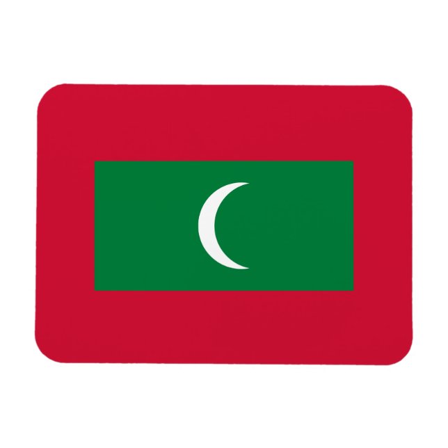 Ímã Bandeira das Maldivas (Horizontal)