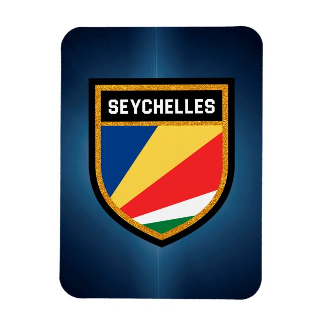 Ímã Bandeira das Seychelles (Vertical)