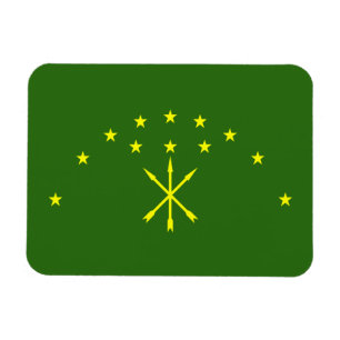 Ímã Bandeira de Adygea Patriótica