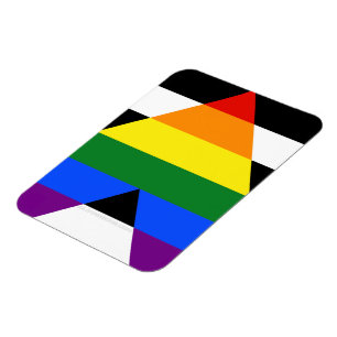 Ímã Bandeira de aliado straight da SlipperyJoe lisa ar