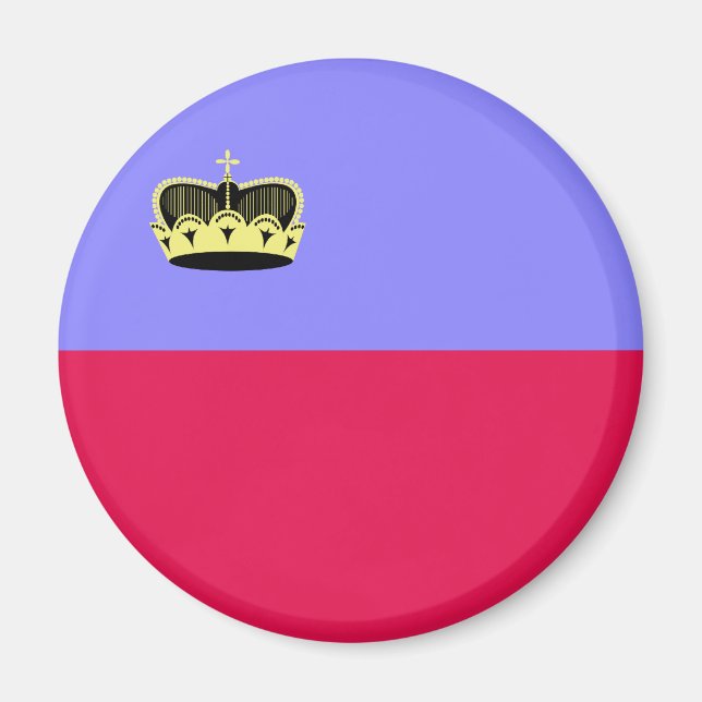 Imã Bandeira de alta qualidade do Liechtenstein (Frente)