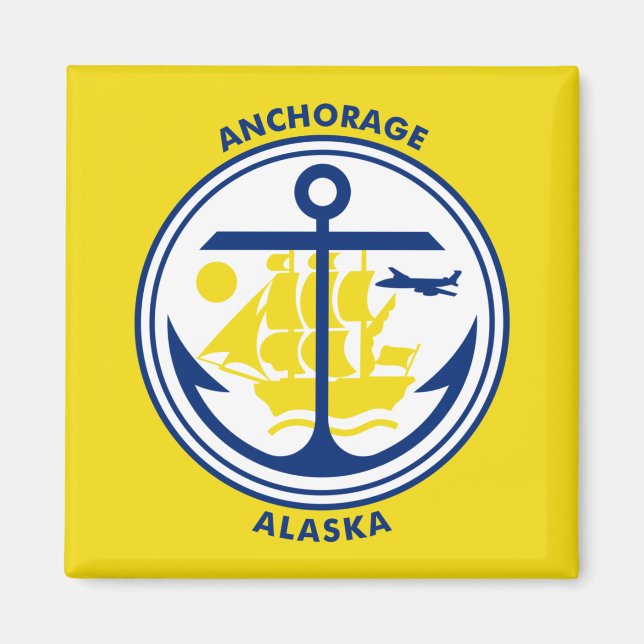 Imã Bandeira de Anchorage, Alasca (Frente)