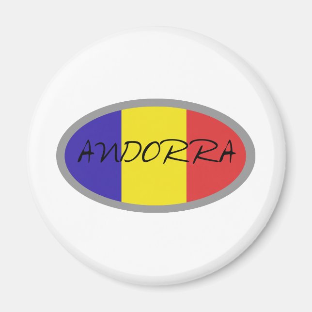 Imã Bandeira de Andorra design! (Frente)