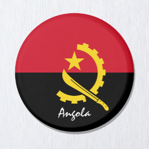 Imã Bandeira de Angola e Africano - viagem/fãs despor