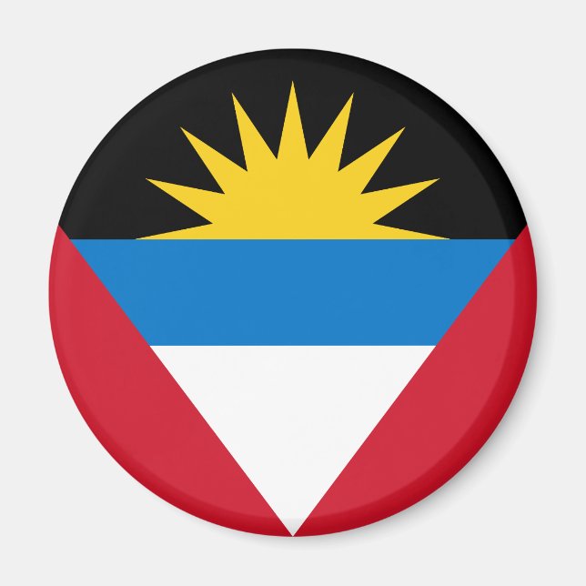 Imã Bandeira de Antígua e Barbuda Patriótica (Frente)