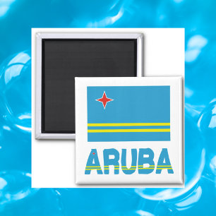 Imã Bandeira de Aruba e Aruba