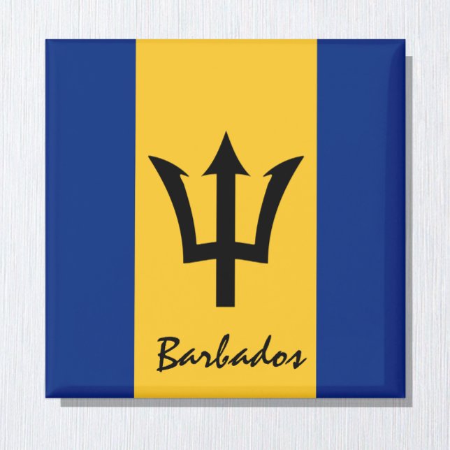 Imã Bandeira de Barbados e fãs de férias/esportes na A (Criador carregado)