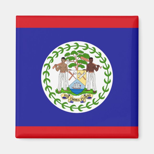 Imã Bandeira de Belize (Frente)