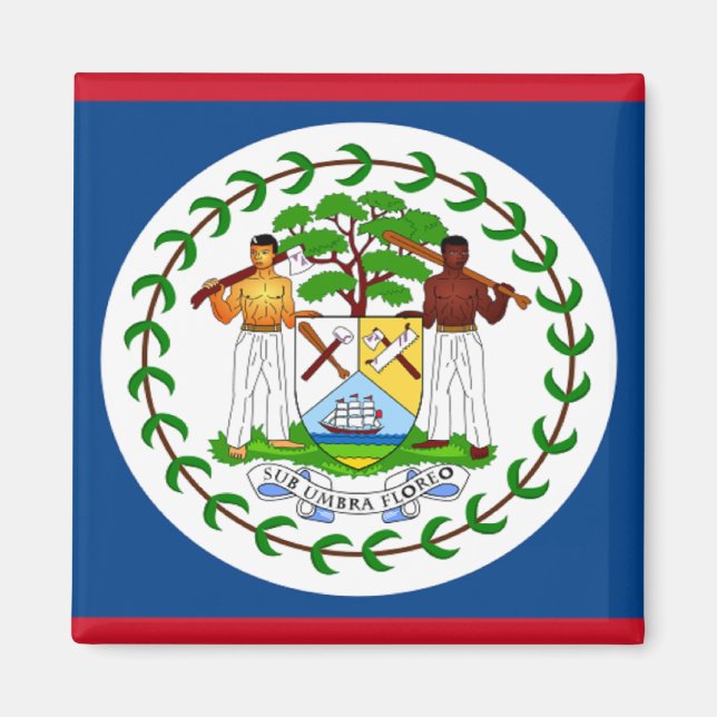 Imã Bandeira de Belize (Frente)