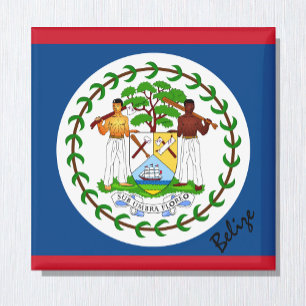 Imã Bandeira de Belize e fãs de feriado americano/esp