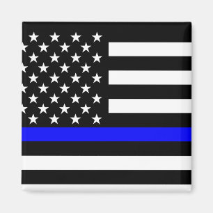 Imã Bandeira de Blue Line E.U.