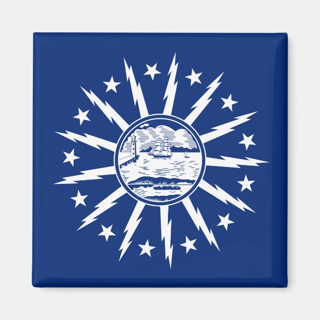 Imã Bandeira de Búfalo (Cidade no estado de Nova York) (Frente)