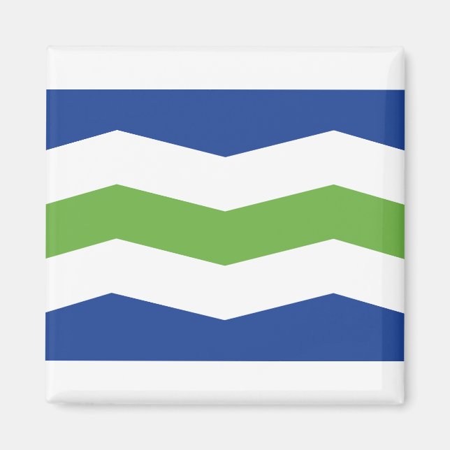 Imã Bandeira de Burlington, Vermont (Frente)