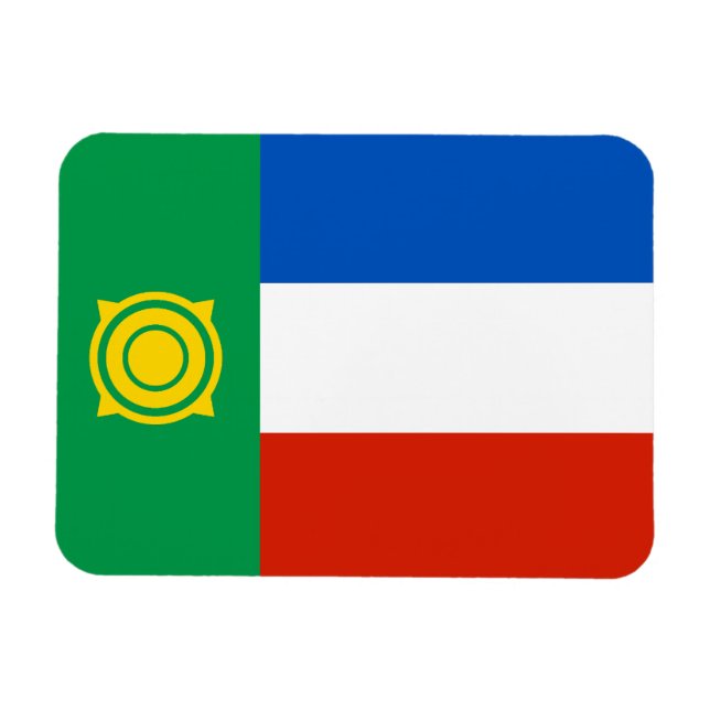 Ímã Bandeira de Cacássia (Horizontal)