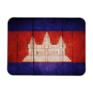 Ímã Bandeira de Cambodia; Cambodian; Khmer