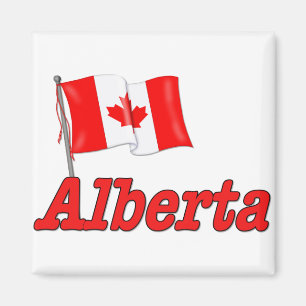 Imã Bandeira de Canadá - Alberta
