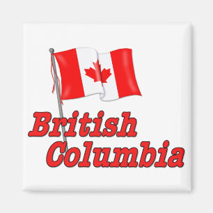Imã Bandeira de Canadá - Columbia Britânica