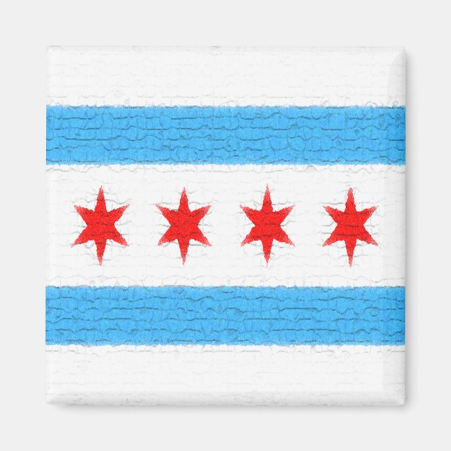 Imã Bandeira de Chicago (Frente)