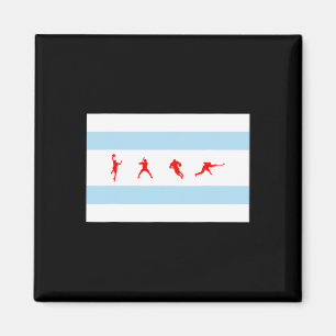 Imã Bandeira de Chicago Illinois Sketll Vender Futebol
