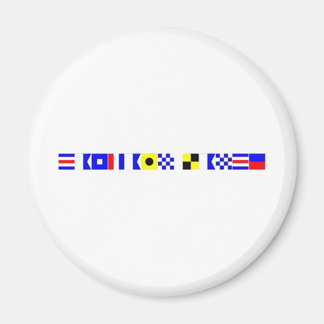 Imã bandeira de código capitão lance (Frente)