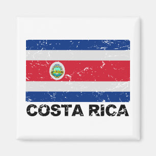 Imã Bandeira de Costa Rica Vintage