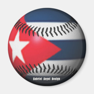 Imã Bandeira de Cuba em um basebol