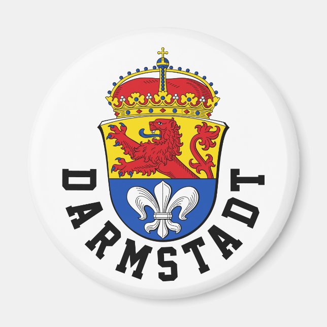 Imã Bandeira de Darmstadt, Alemanha (Frente)