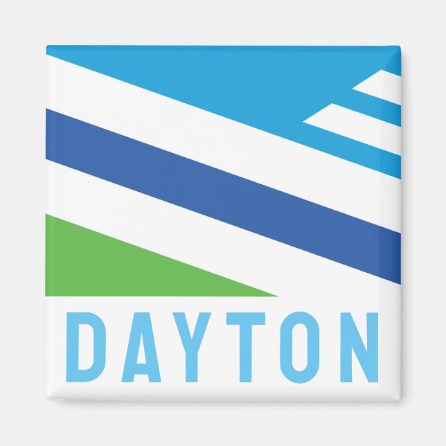 Imã Bandeira de Dayton, Ohio (2021) (Frente)