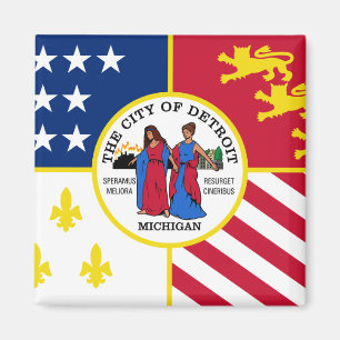 Imã Bandeira de Detroit