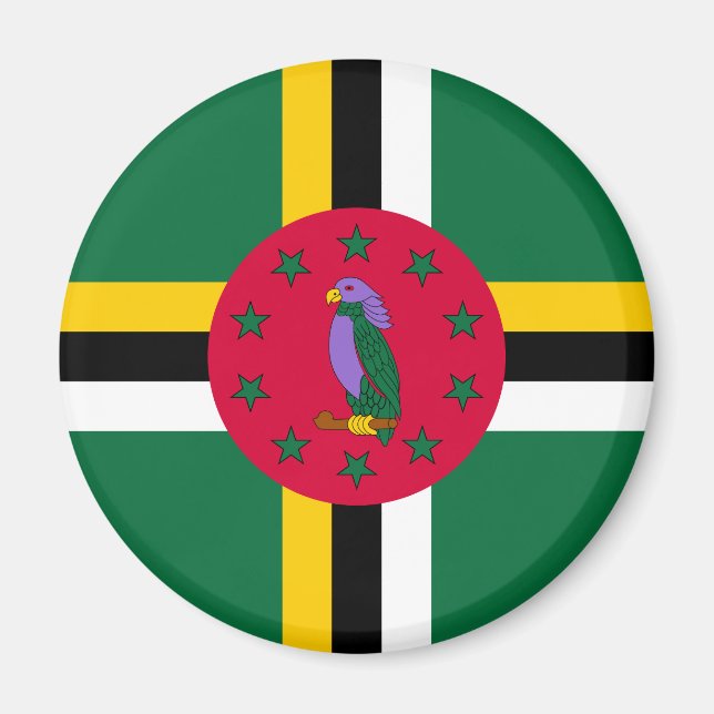 Imã Bandeira de Dominica (Frente)