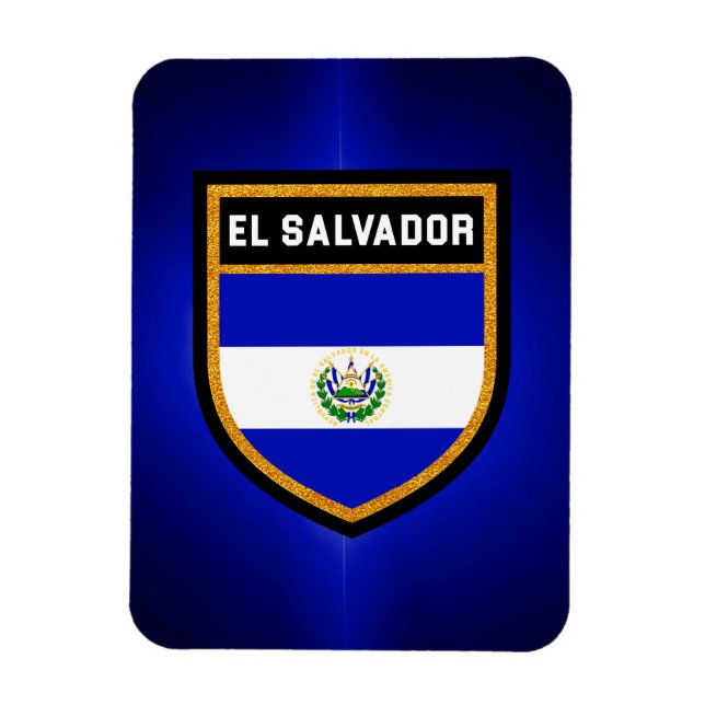 Ímã Bandeira de El Salvador (Vertical)