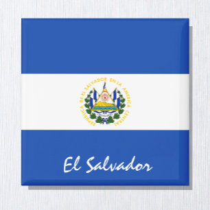 Imã Bandeira de El Salvador e fãs de férias/esportes